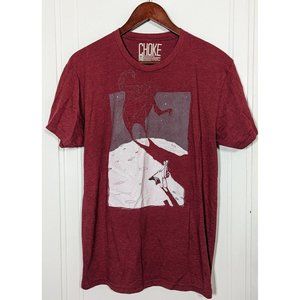 Choke Shirt Co. Astronaut Yeti Monster Graphic Tee Mens Medium Earthbound